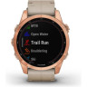 Часы GARMIN FENIX 7S – SAPPHIRE SOLAR EDITION ROSE GOLD TITANIUM WITH LIMESTONE LEATHER BAND 11376