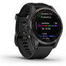Часы GARMIN FENIX 7S SAPPHIRE SOLAR CARBON GRAY DLC TITANIUM WITH BLACK BAND 11151