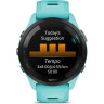 Часы GARMIN FORERUNNER 265 BLACK BEZEL WITH AQUA CASE AND AQUA/BLACK SILICONE BAND 010-02810-12