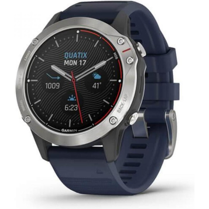 Часы GARMIN QUATIX 6, CAPTAIN BLUE SILICONE BAND 010-02158-91
