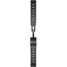 Ремешок GARMIN QUICKFIT 22MM BAND VENTED TITANIUM BRACELET WITH CARBON GRAY DLC COATING 10133