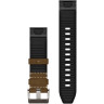 Ремешок сменный GARMIN QuickFit 22 мм (кожаный) тундра-черный 010-13225-07
