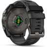 Смарт-часы GARMIN FENIX 8 – 51 мм, AMOLED Sapphire, титан с DLC-покрытием Carbon Gray и силиконовым ремешком черного/серого цвета 010-02905-21