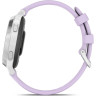 Смарт-часы GARMIN LILY 2 ACTIVE серебристые с силиконовым ремешком цвета фиолетовый жасмин 010-02891-01